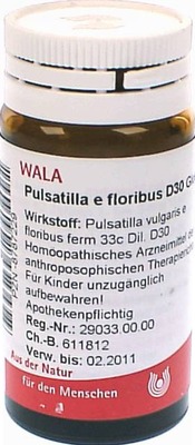 Pulsatilla e floribus D30 Globuli 20 g Globuli