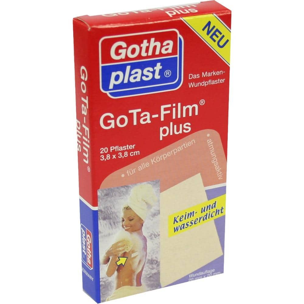 GOTA FILM plus 3,8x3,8 cm Pflaster 20 St Pflaster