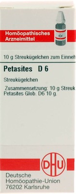 PETASITES D 6 Globuli 10 g Globuli