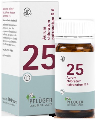 Schüßler-Salz Nr. 25 Aurum chloratum natronatum D6 100 St Tabletten