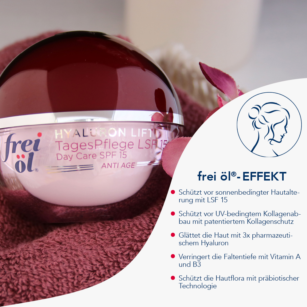 frei öl Anti-Age Hyaluron Lift TagesPflege LSF 15 50 ml Tagescreme