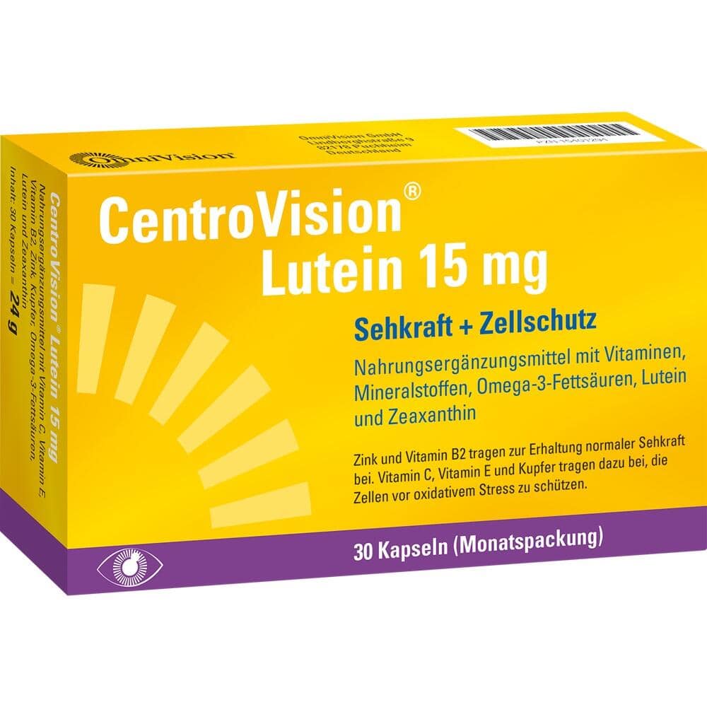 CentroVision Lutein 15mg 30 St Kapseln