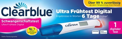 Clearblue Schwangerschaftstest Ultra Frühtest Digital 1 St Test