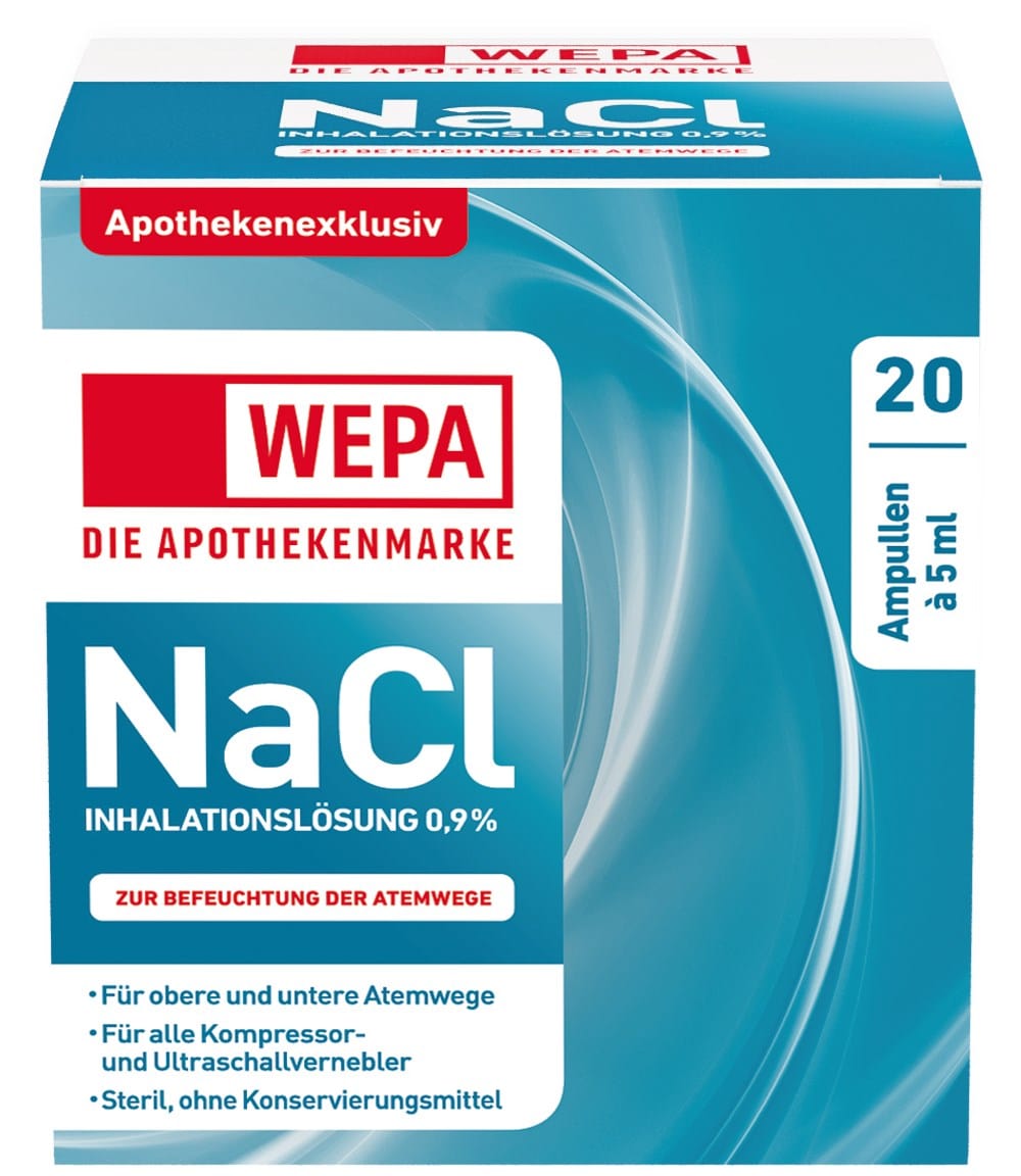 WEPA NaCl Inhalationslösung 0,9% 20X5 ml Inhalationslösung