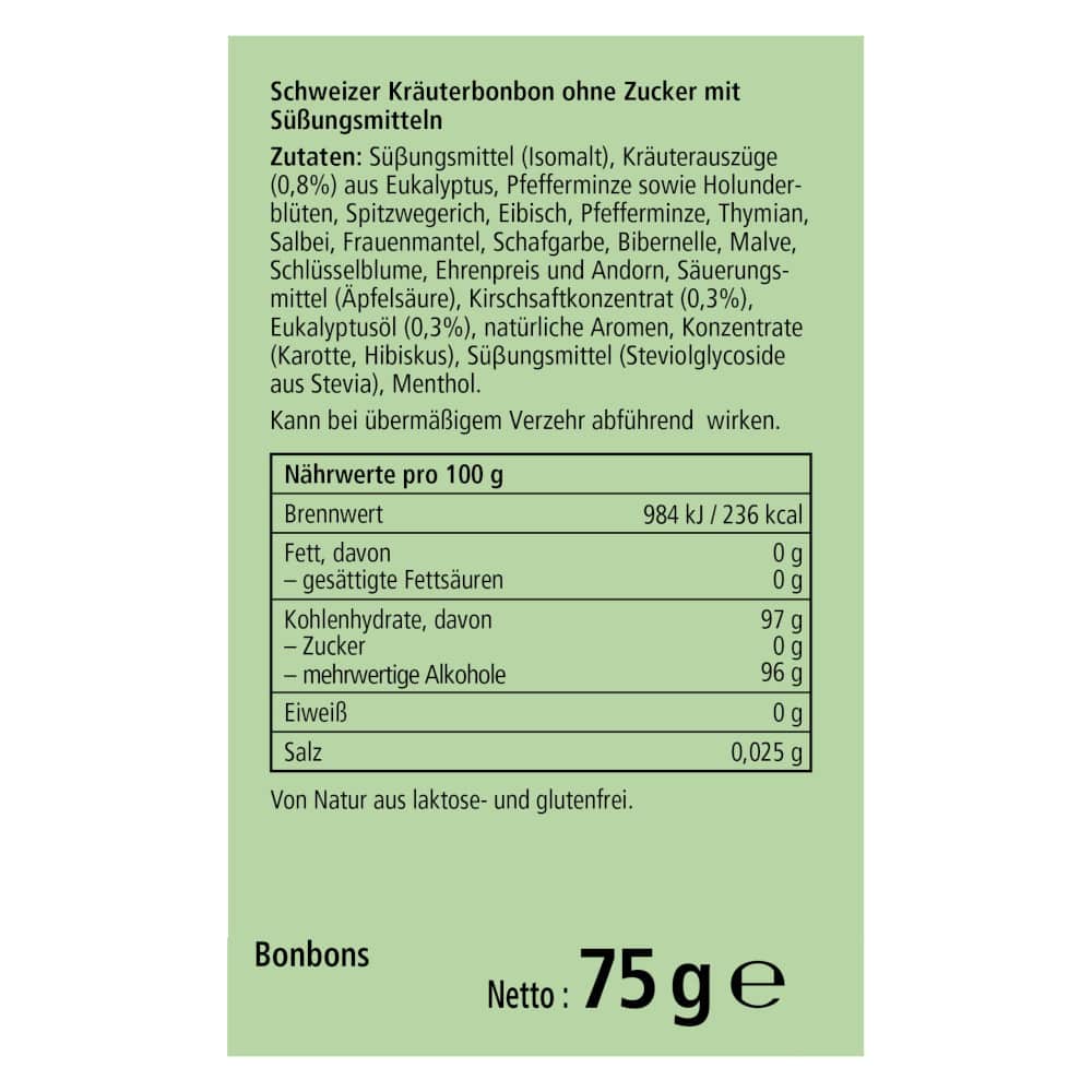 Ricola MIT SCHWEIZER ALPENKRÄUTERN  75 g Bonbons
