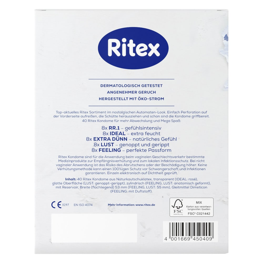 Ritex Kondomautomat Großpackung 40 St Kondome