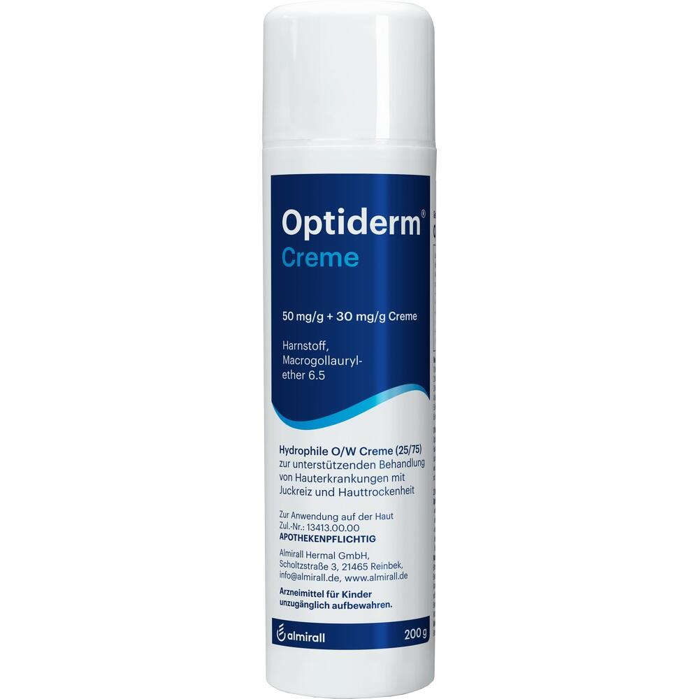 Optiderm Creme im Spender bei Juckreiz und trockener Haut 200 g Creme