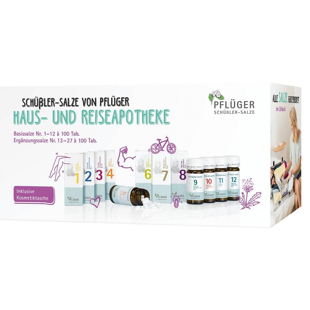 Biochemie / Schüßler-Salze Pflüger - Haus- und Reiseapotheke Komplett-Set Nr. 1-27 - 27 x 100 Tabletten 1 Packung Kombipackung
