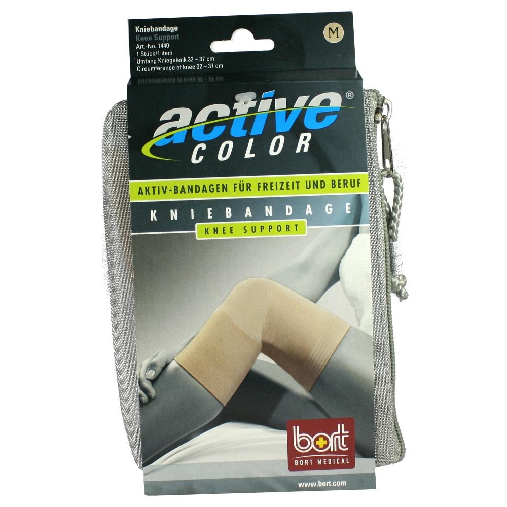 BORT ActiveColor Kniebandage medium haut 1 St Bandage
