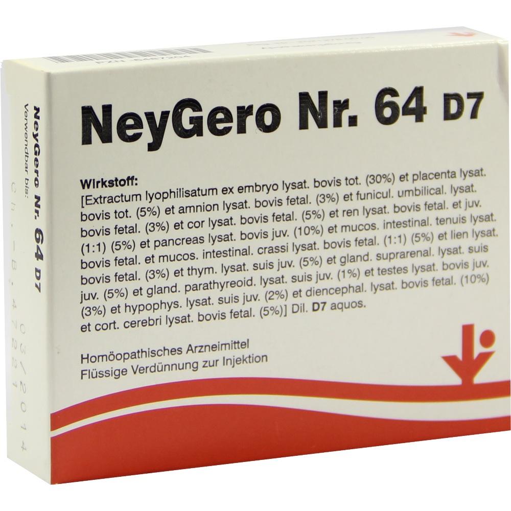 NEYGERO Nr.64 D 7 Ampullen 5X2 ml Ampullen