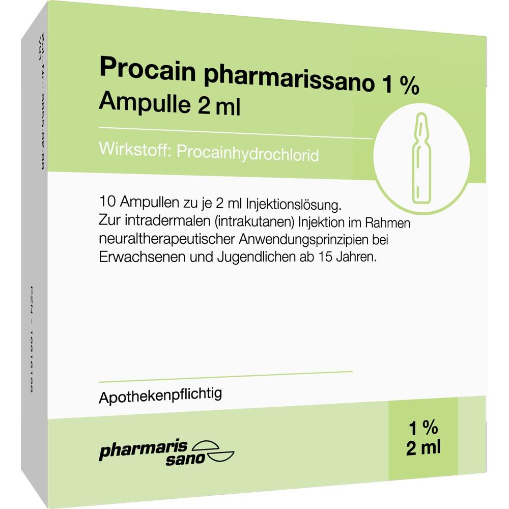 Procain pharmarissano 1% Ampulle 2ml 10X2 ml Injektionslösung