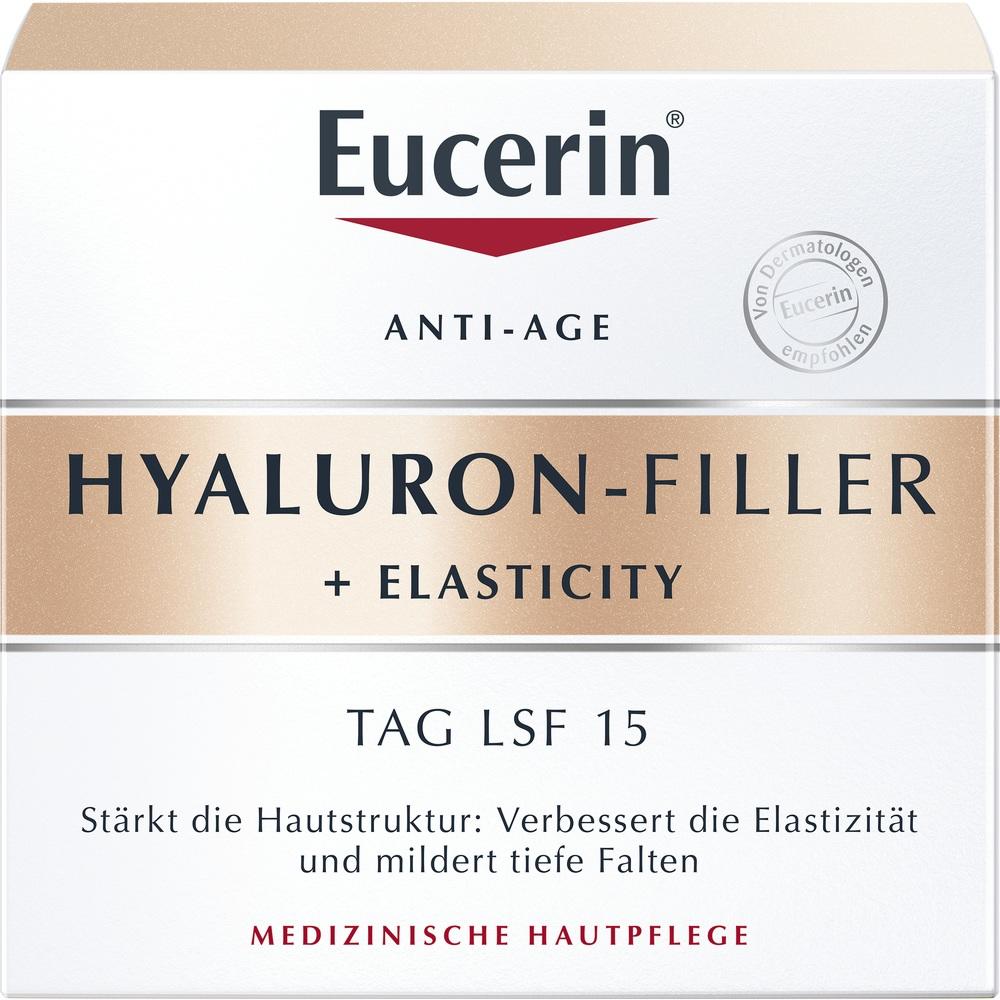 Eucerin HYALURON FILLER + ELASTICITY Anti Aging Tagespflege mit LSF 15  50 ml Creme
