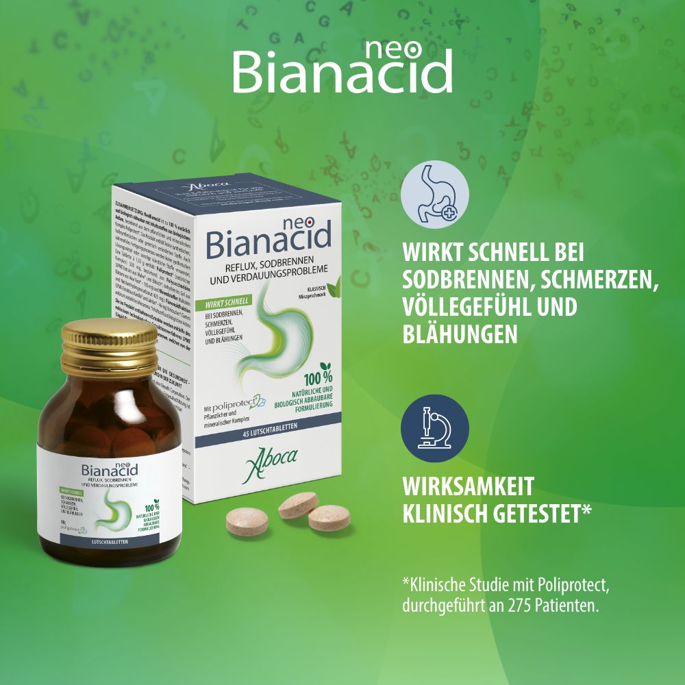 neo Bianacid Zitronengeschmack 45 St Lutschtabletten