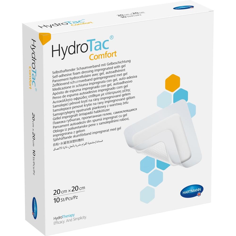 HYDROTAC comfort Schaumverband 20x20 cm steril 10 St Verband