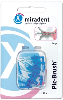 miradent Pic-Brush large Interdentalbürsten blau 12 St