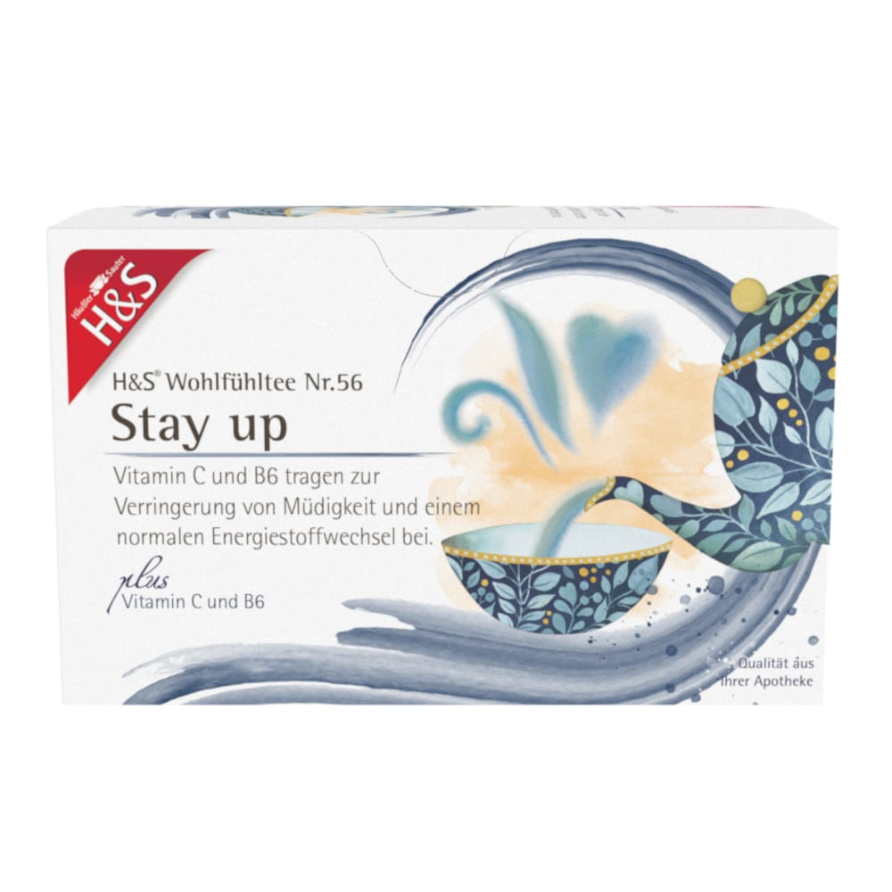 H&amp;S Wohlfühltee Stay up mit Vitamin C und B6 20X1.5 g Filterbeutel