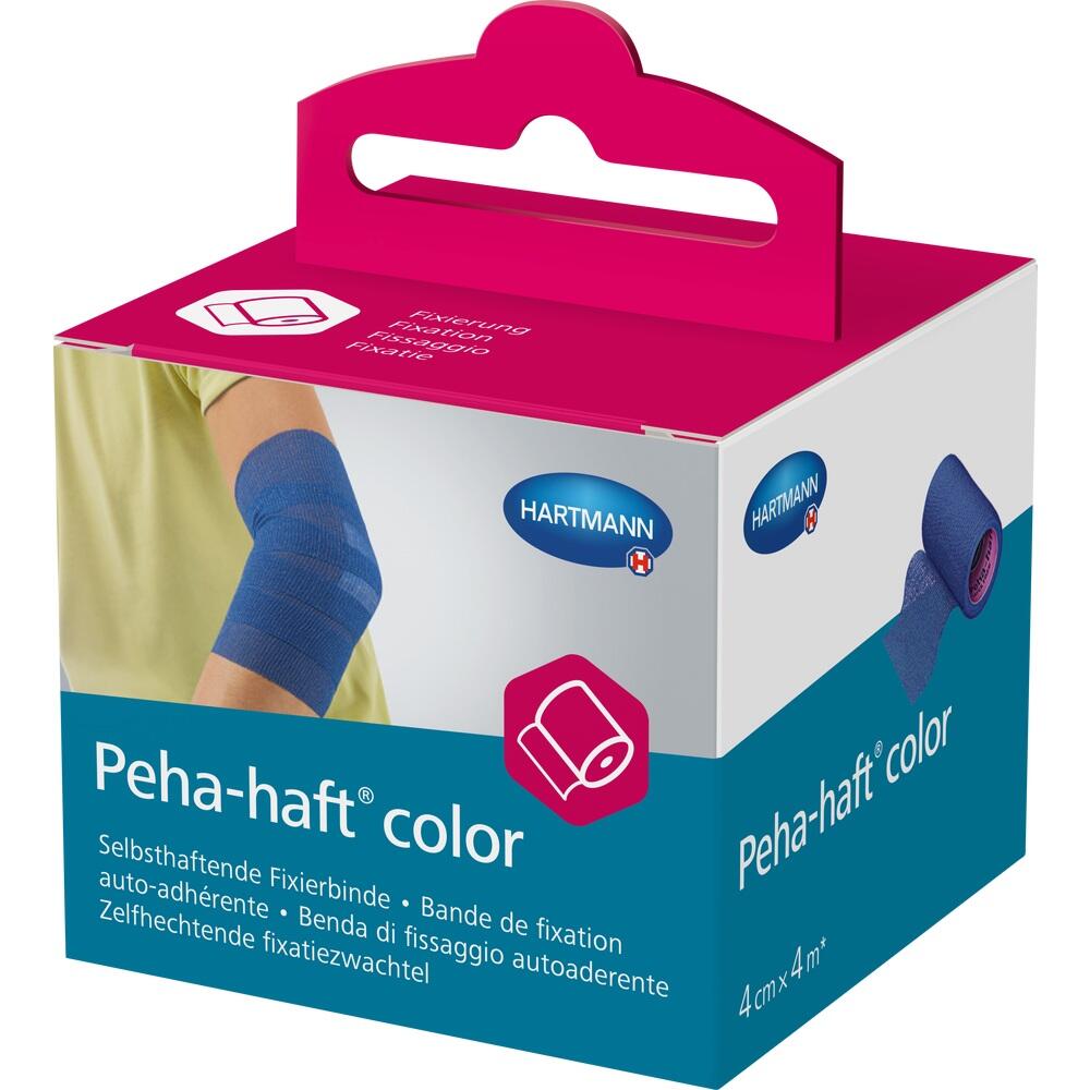 PEHA-HAFT Color Fixierbinde latexf.4 cmx4 m blau 1 St Binden