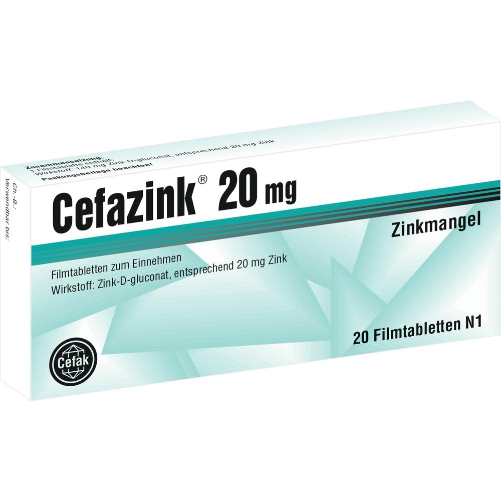 Cefazink 20 mg 20 St Filmtabletten