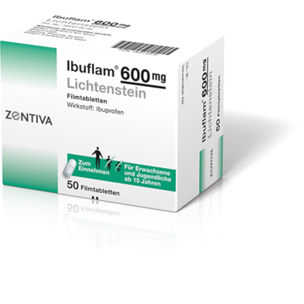 Ibuflam 600mg Lichtenstein 50 St Filmtabletten