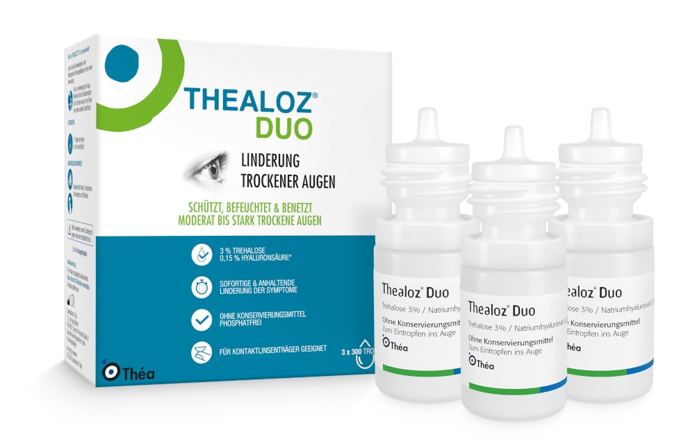 THEALOZ Duo Augentropfen 3X10 ml Augentropfen