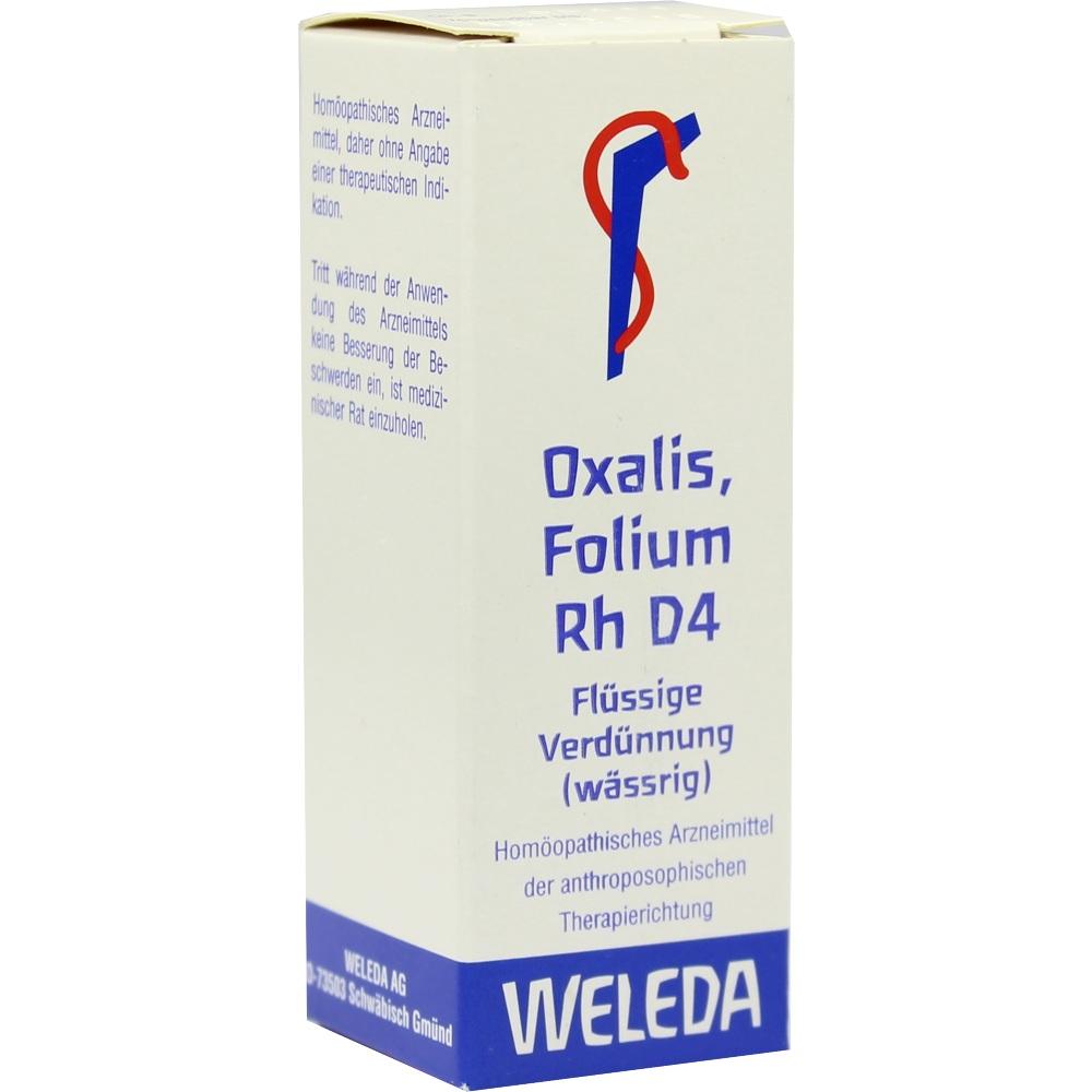 WELEDA OXALIS FOLIUM Rh D 4 Dilution 20 ml Dilution