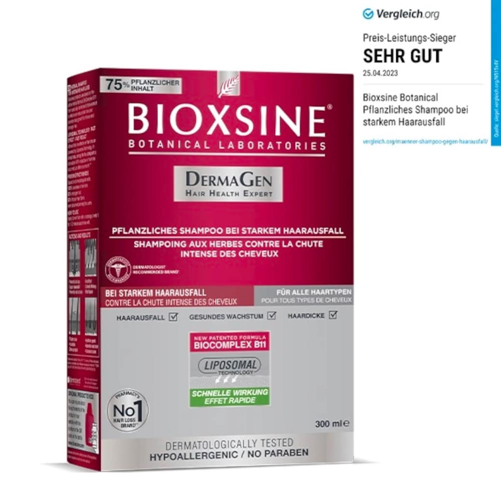 BIOXSINE DermaGen Forte gegen Haarausfall Shampoo 300 ml Shampoo