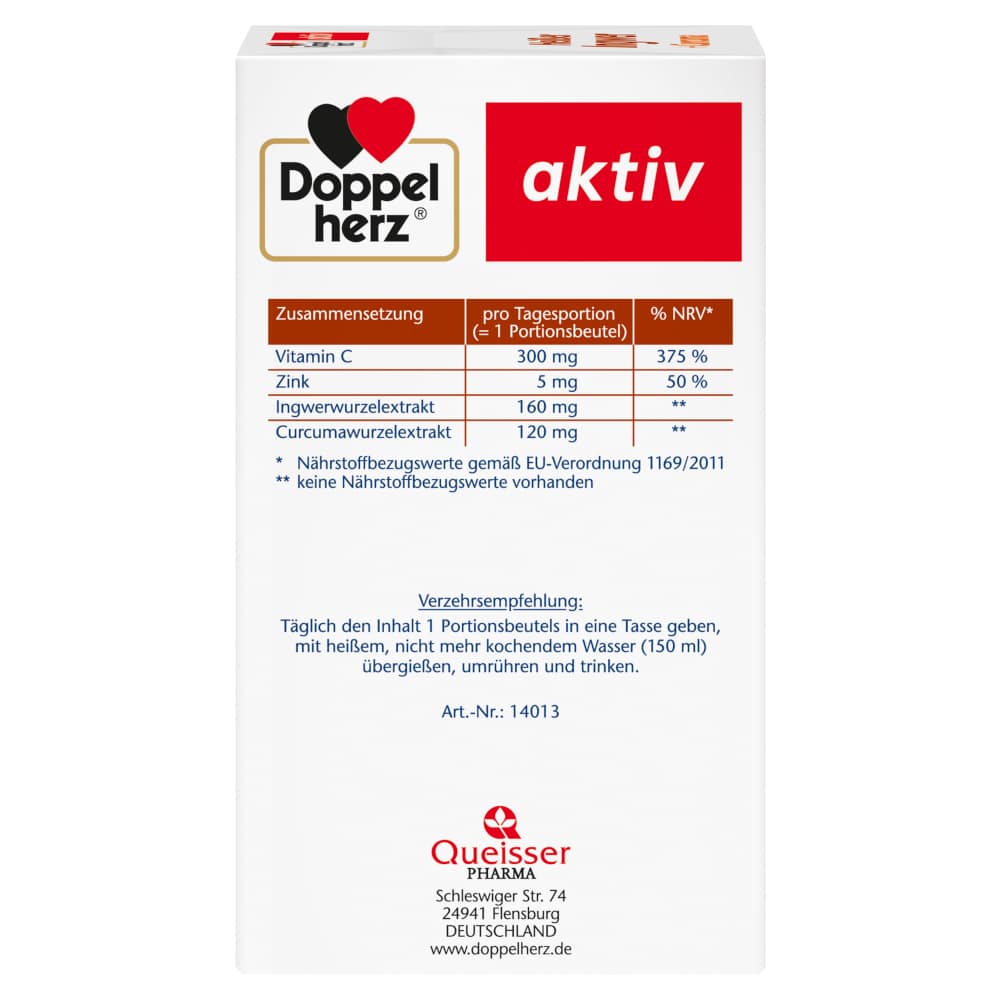 Doppelherz aktiv Heißer Ingwer + Curcuma  10 St Beutel