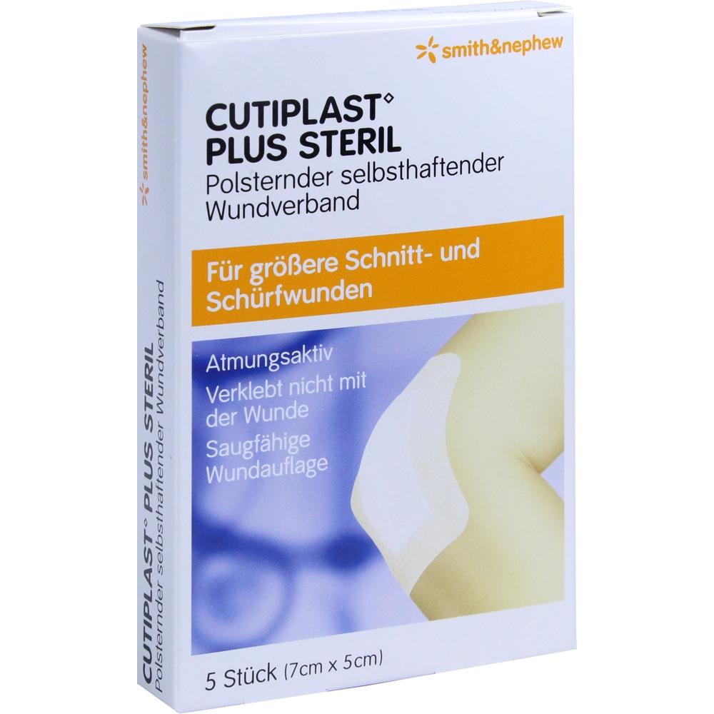 CUTIPLAST Plus steril 5x7 cm Verband 5 St Verband
