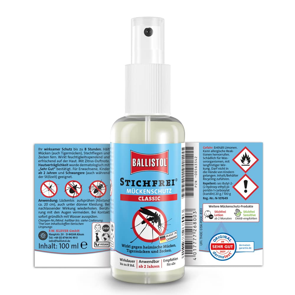 STICHFREI MÜCKENSCHUTZ Pumpspray 100 ml Spray