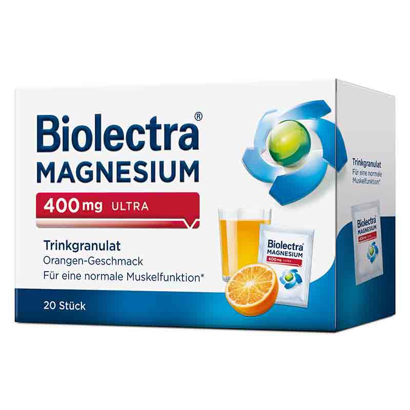 Biolectra MAGNESIUM 400mg ULTRA Orange 20 St Granulat