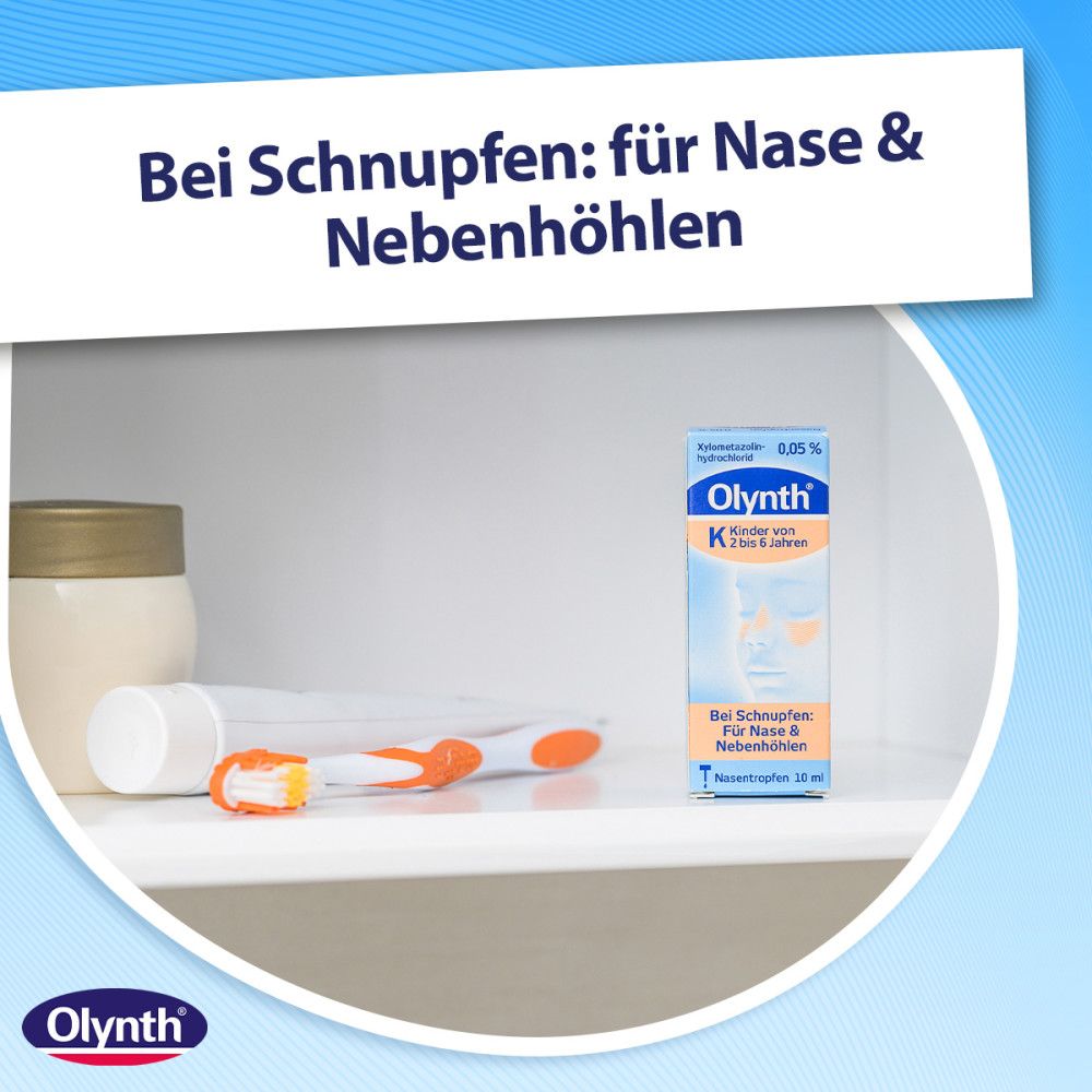 Olynth 0,05% Nasentropfen für Kinder von 2-6 Jahren mit Schnupfen