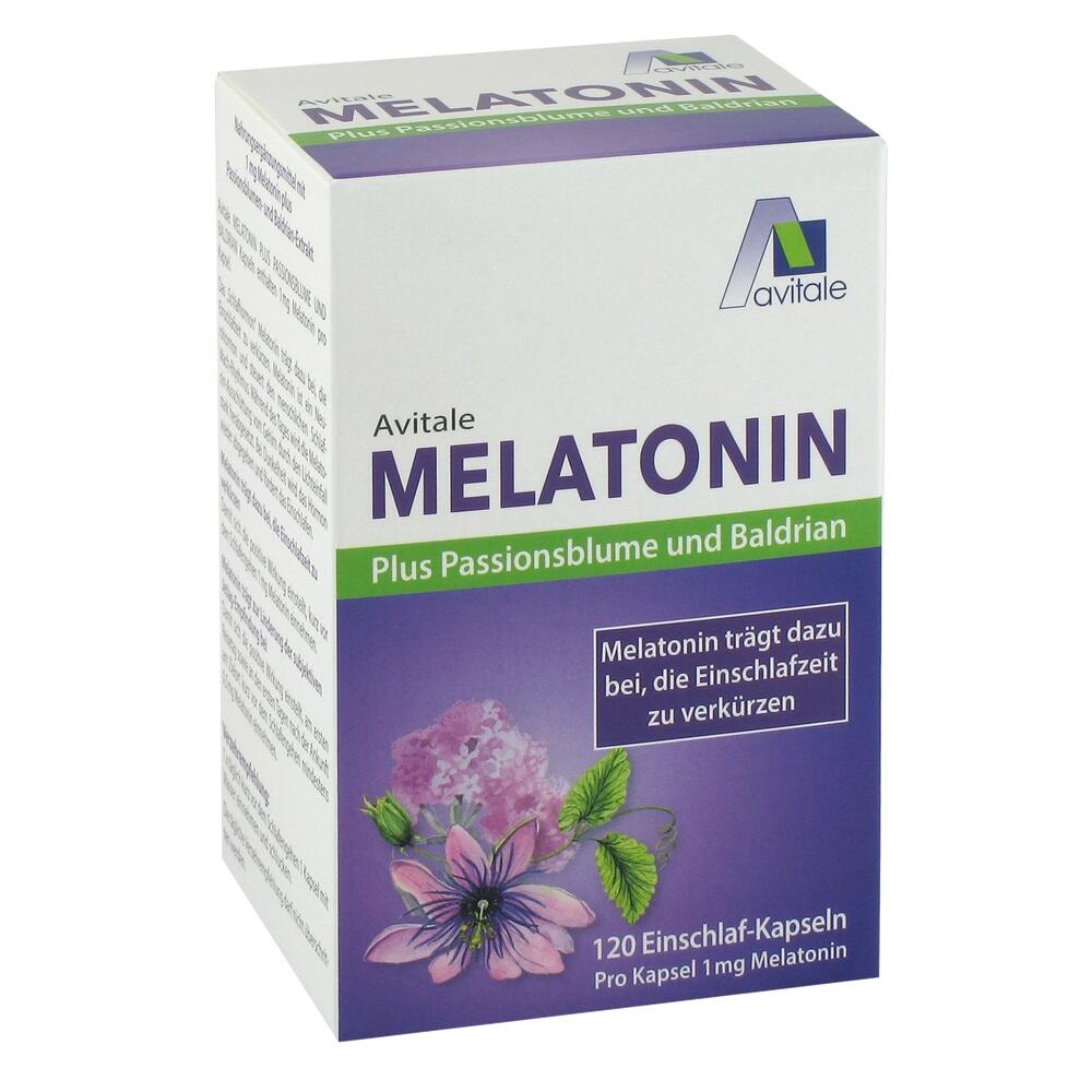 Avitale MELATONIN Plus Passionsblume und Baldrian 120 St Kapseln