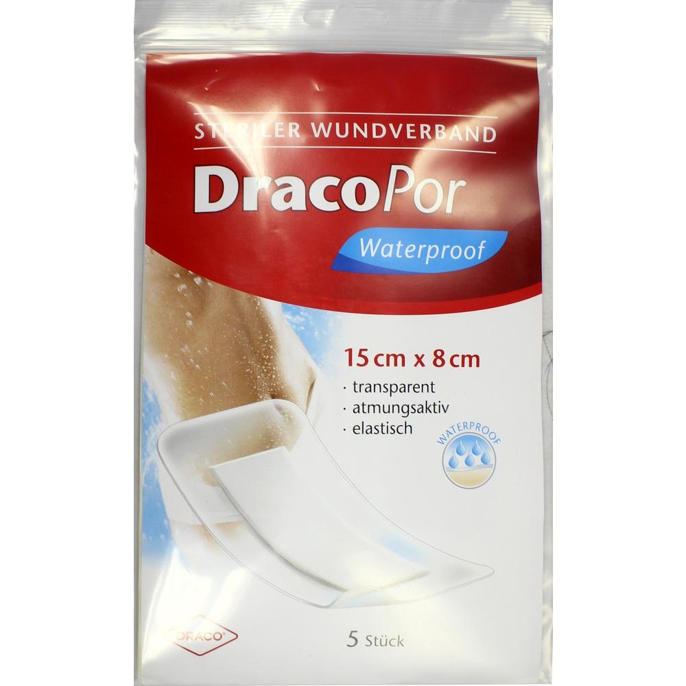 DRACOPOR waterproof Wundverband 8x15 cm steril 5 St Verband