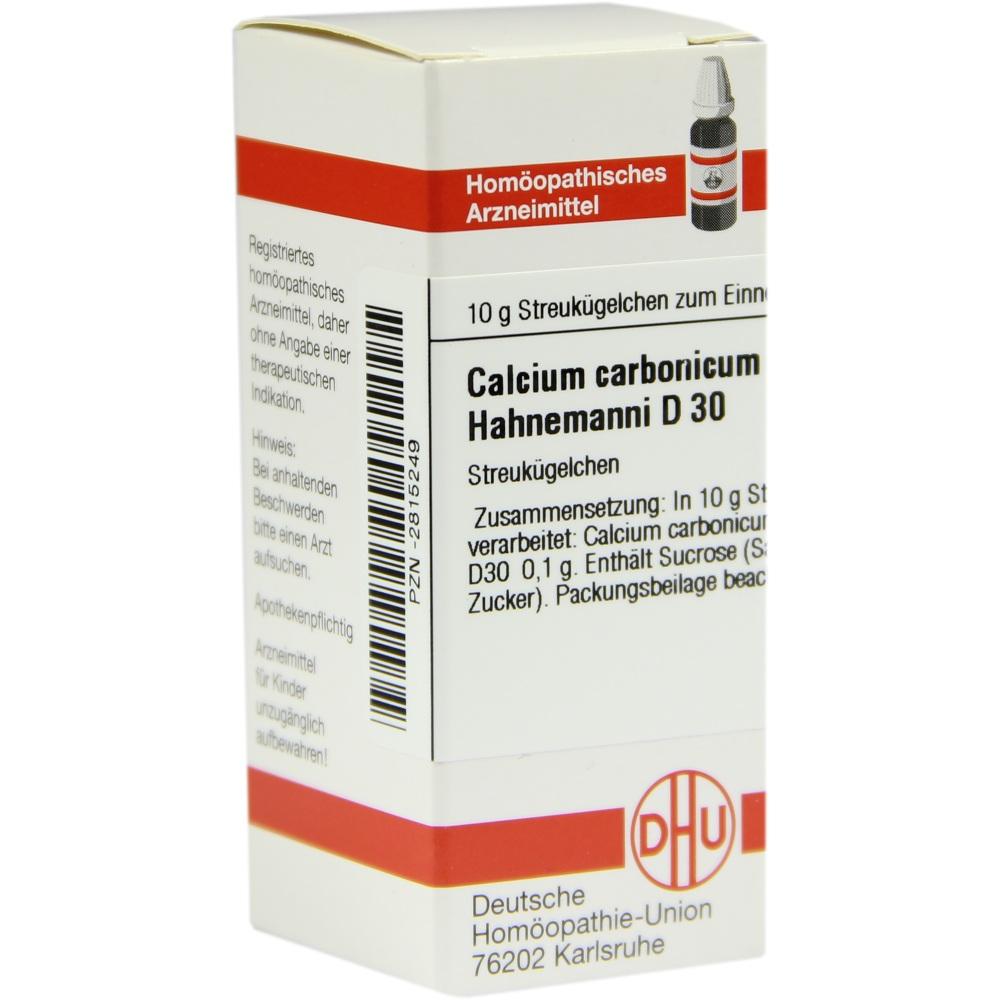 CALCIUM CARBONICUM Hahnemanni D 30 Globuli 10 g Globuli
