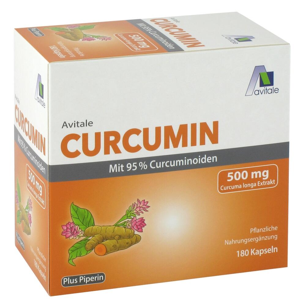 Avitale CURCUMIN 500 mg mit 95% Curcuminoiden  180 St Kapseln