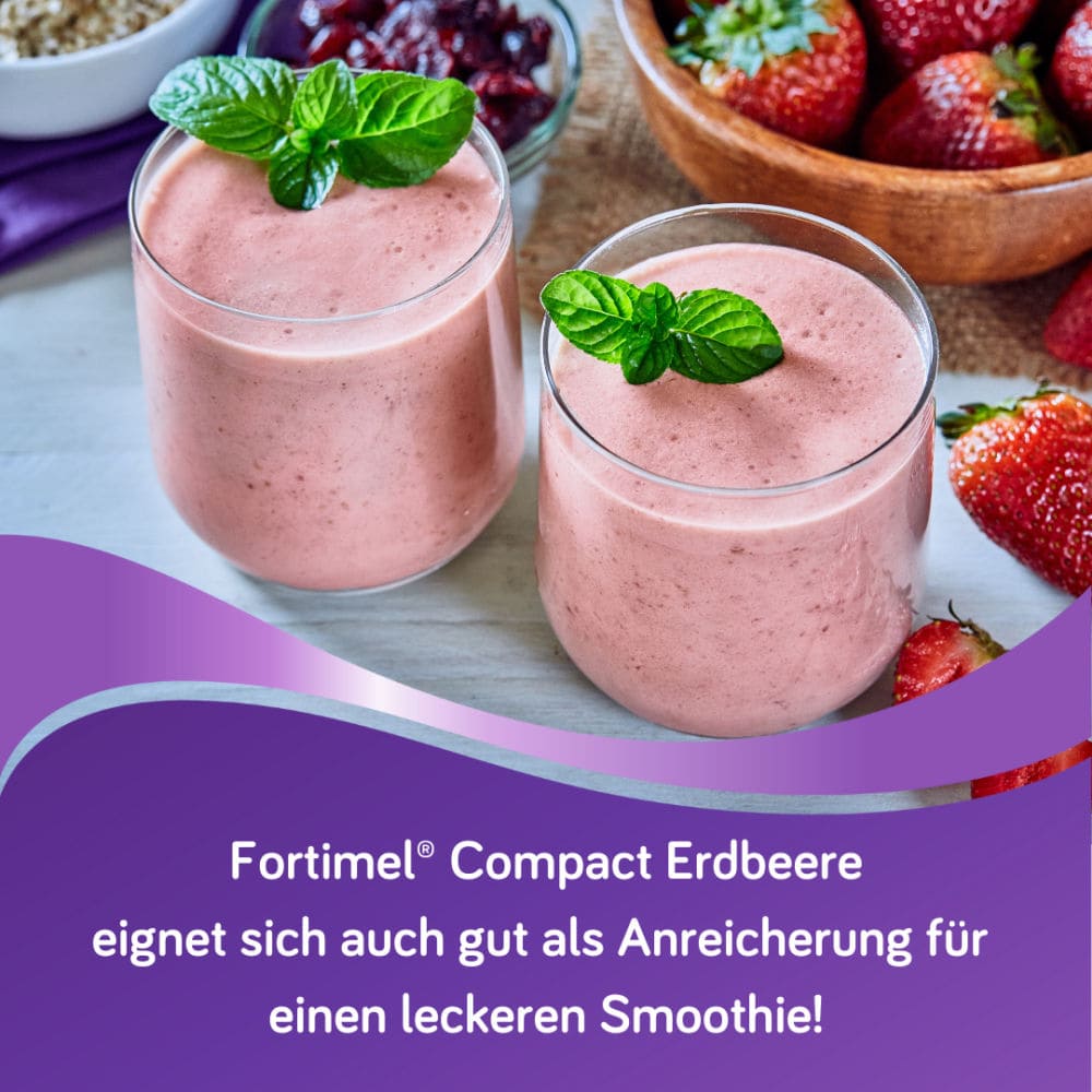 Fortimel Compact 2.4 Trinknahrung Erdbeere 4X125 ml Flüssigkeit