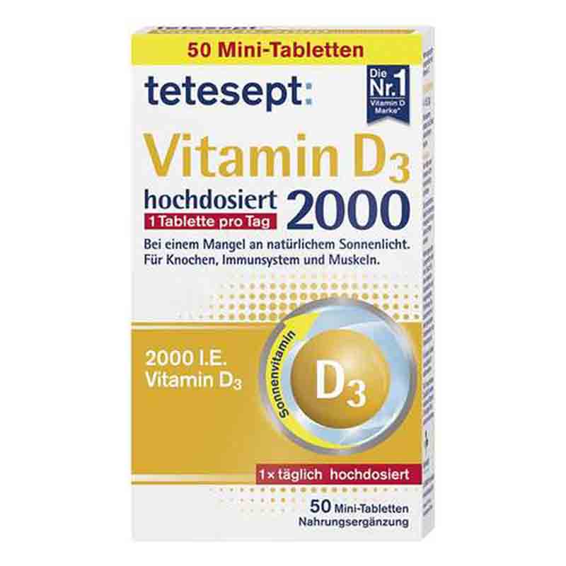 tetesept Vitamin D3 2000 50 St Filmtabletten