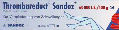 Thrombareduct Sandoz 60000 I.E./100g 40 g Gel