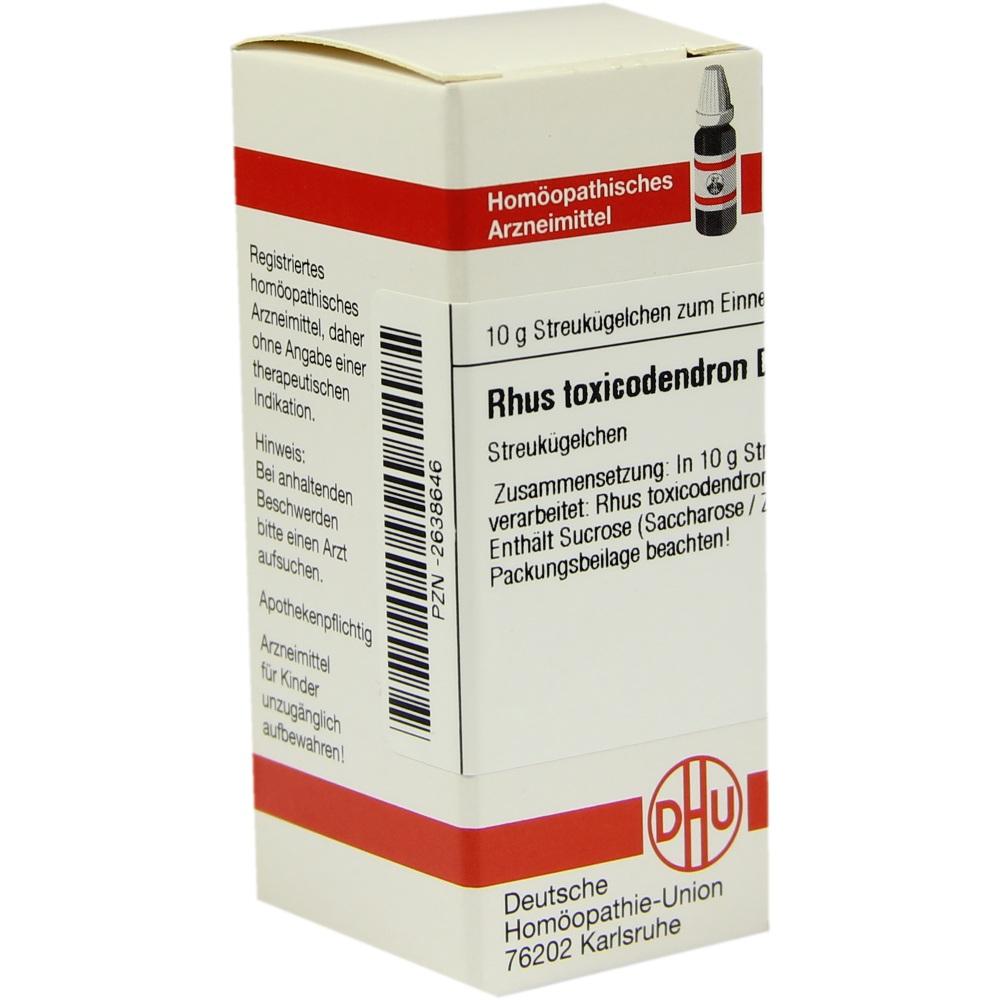 RHUS TOXICODENDRON D 10 Globuli 10 g Globuli