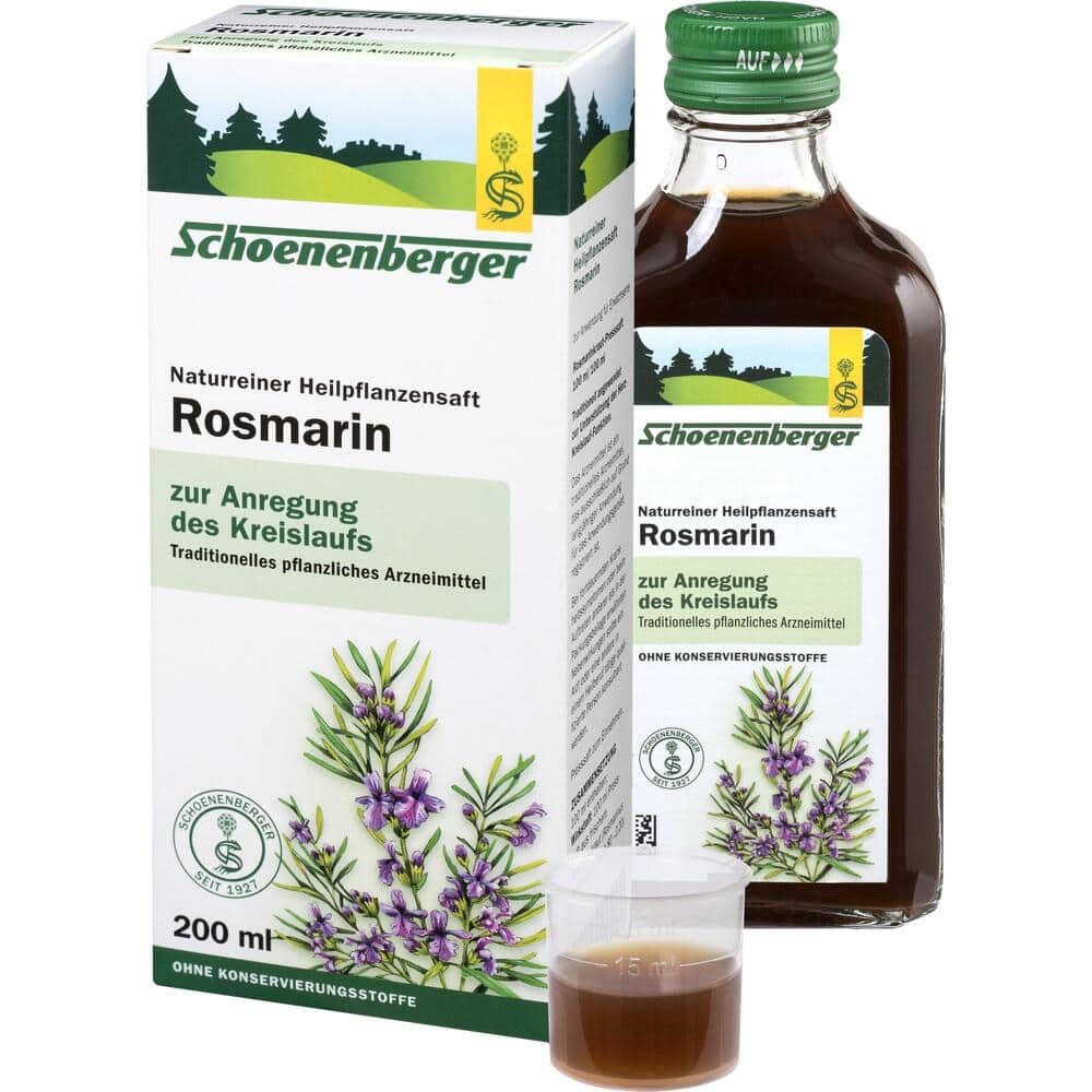 Schoenenberger Naturreiner Heilpflanzensaft Rosmarin  200 ml Saft