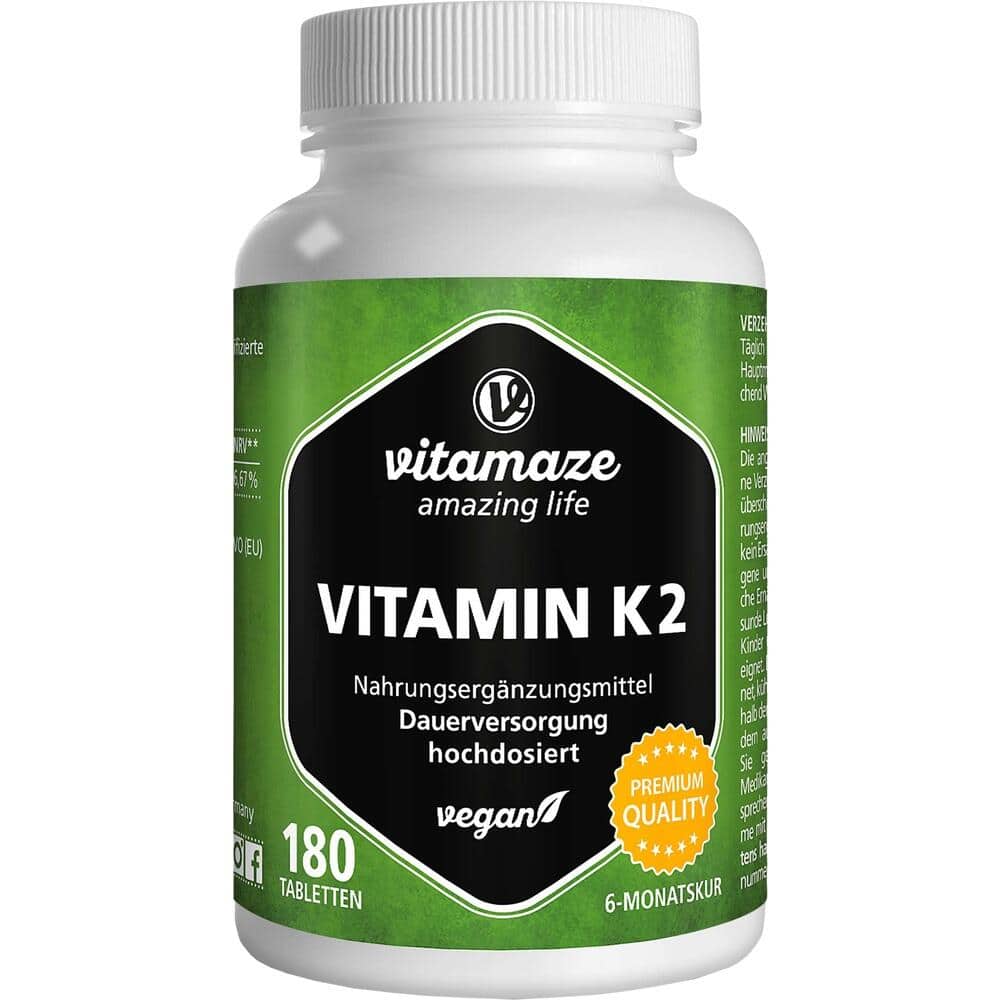 vitamaze VITAMIN K2 200 µg hochdosiert 180 St Tabletten