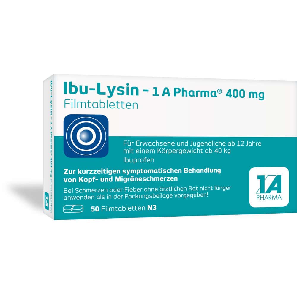 Ibu-Lysin - 1A Pharma 400 mg 50 St Filmtabletten
