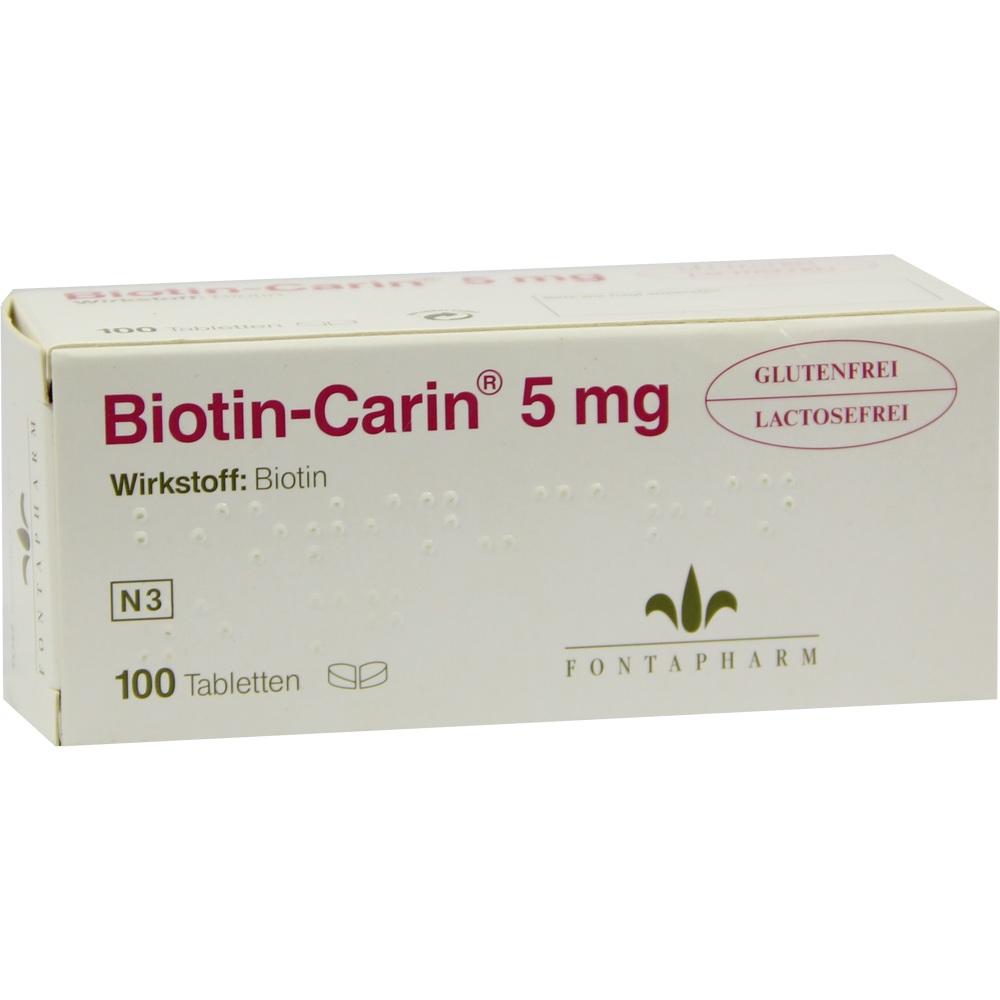BIOTIN-CARIN 5 mg Tabletten 100 St Tabletten