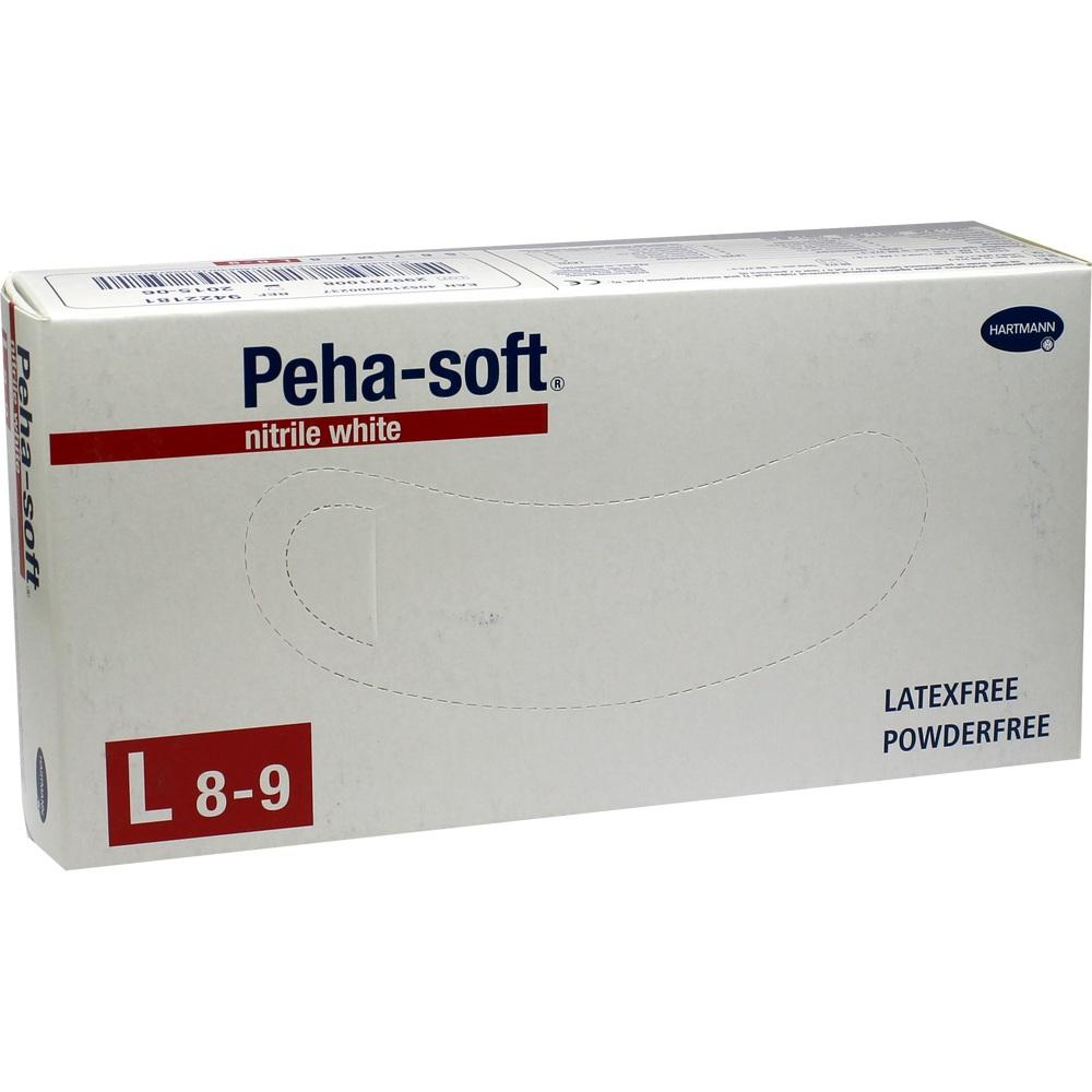PEHA-SOFT nitrile white Untersuchungshandschuhe unsteril L 100 St Handschuhe