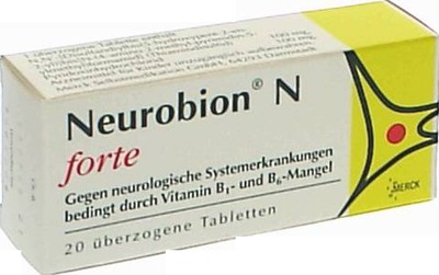 NEUROBION N forte überzogene Tabletten 20 St Überzogene Tabletten