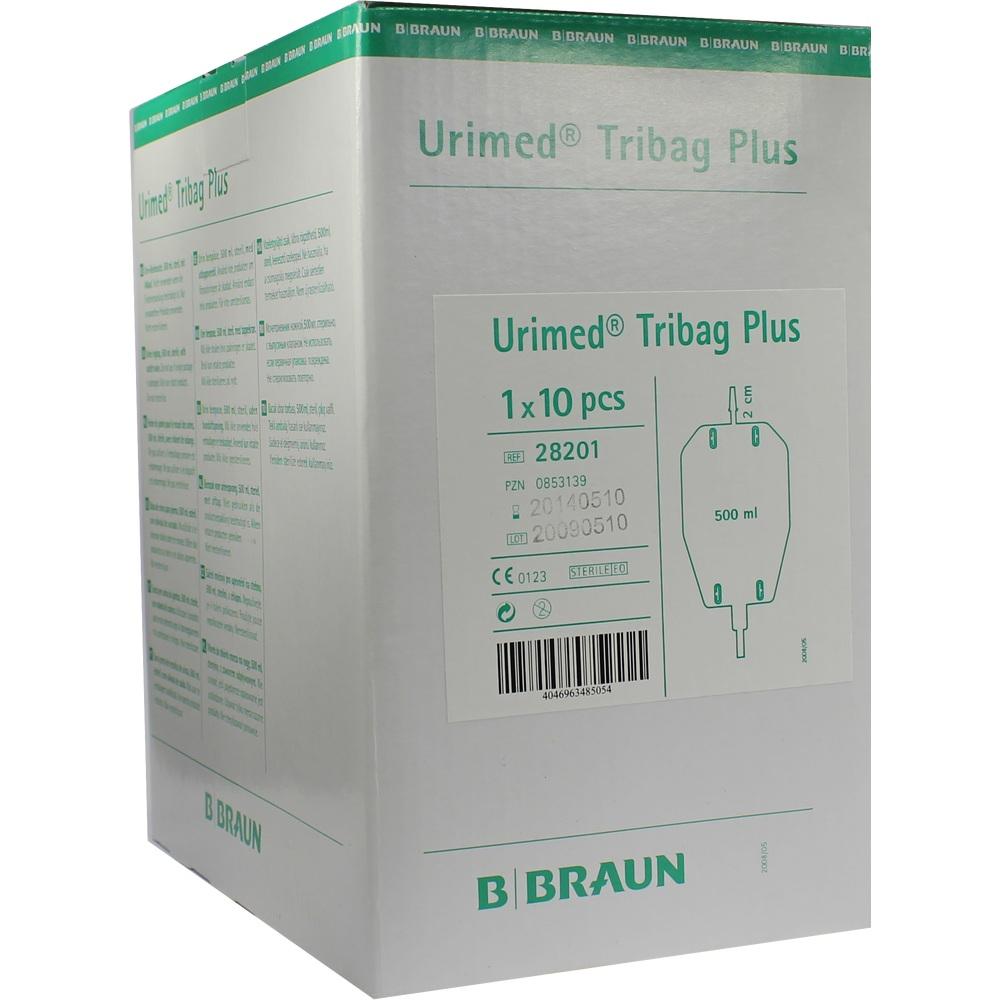 URIMED Tribag Plus Urin Btl. 500ml m.2cm Schl. 10 St Beutel