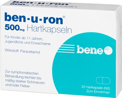Ben-u-ron 500mg 20 St Hartkapseln