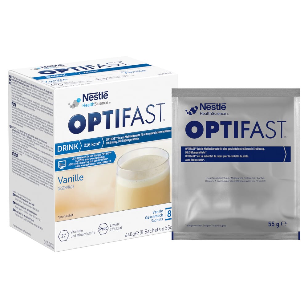 OPTIFAST DRINK Vanille 8X55 g Pulver
