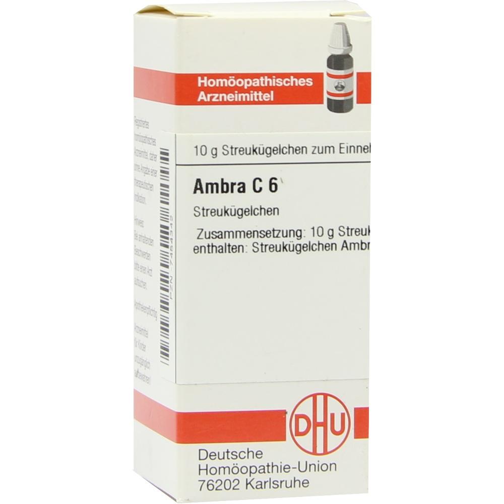 AMBRA C 6 Globuli 10 g Globuli