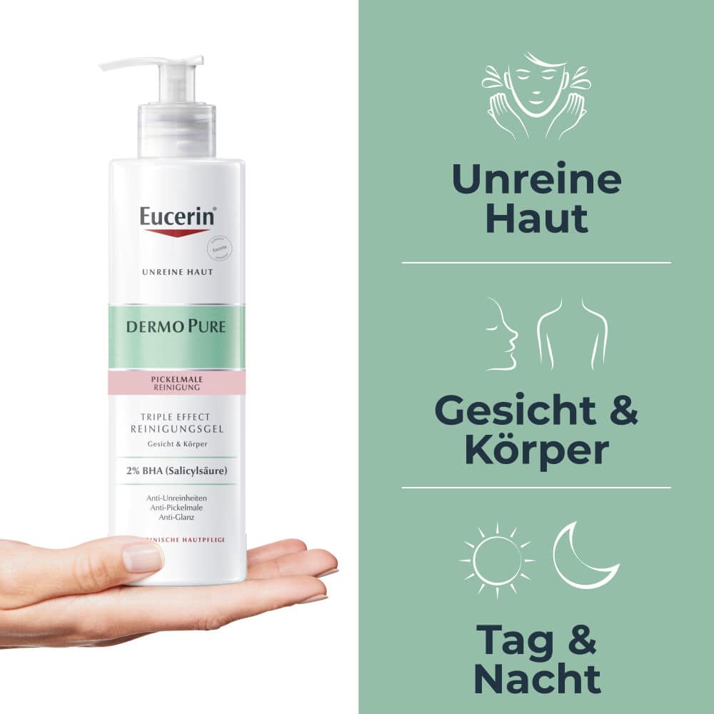 Eucerin DERMOPURE TRIPLE EFFECT REINIGUNGSGEL + 3 € sparen* 400 ml Gel